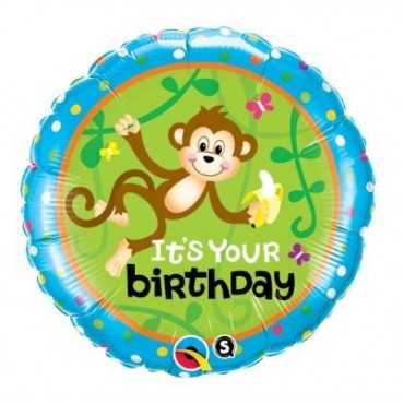 Ballon Singe It's Your Birthday alu