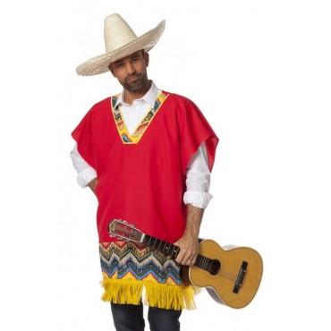 deguisement poncho mexicain homme