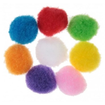 Pompons multicolores