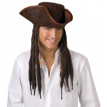 Chapeau de Pirate Cheveux longs