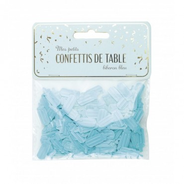 Confettis de table étoiles Biberon bleu