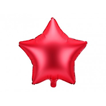 Ballon Etoile métallisé rouge 48 cm