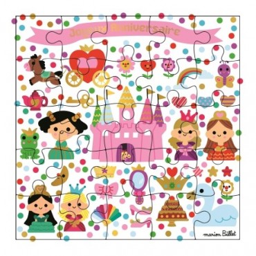 Carte Puzzle Jolies Princesses