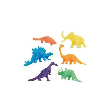 12 Dinosaures en plastique