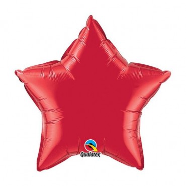 Ballon Etoile métallisé rouge - Pk