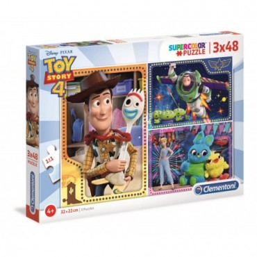 3 Puzzles Toy Story 4  48 Pièces - CLEMENTONI