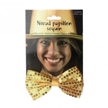 Noeud papillon sequins or