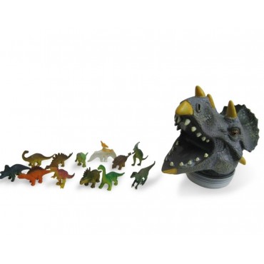 Tête de Triceratops et ses mini dinosaures TOBAR