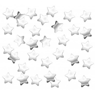 Confettis de table étoiles argentées