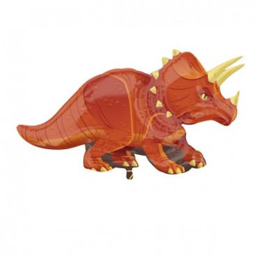 Ballon Dinosaure Triceratops métallisé 116 cm