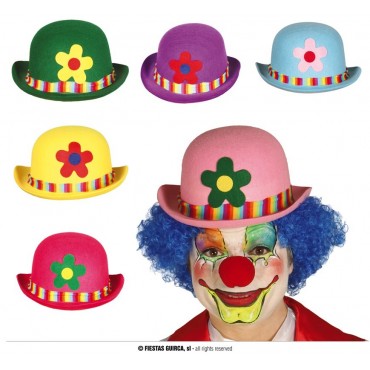 Chapeau de Clown melon coloré