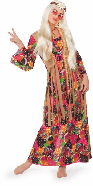 Déguisement robe longue Hippie femme - Happy Fiesta Lyon