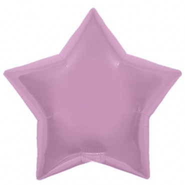 Ballon mylar étoile rose pastel